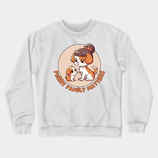 Parenting puppy Crewneck Sweatshirt by Japanese Fever